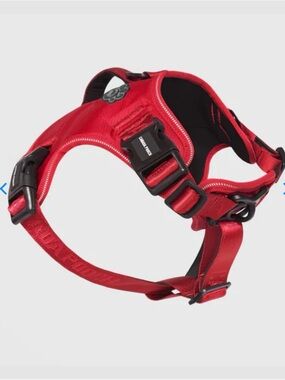 Canada Pooch Complete Control No-Pull Dog Harness Padded Red Handle 2 clasps